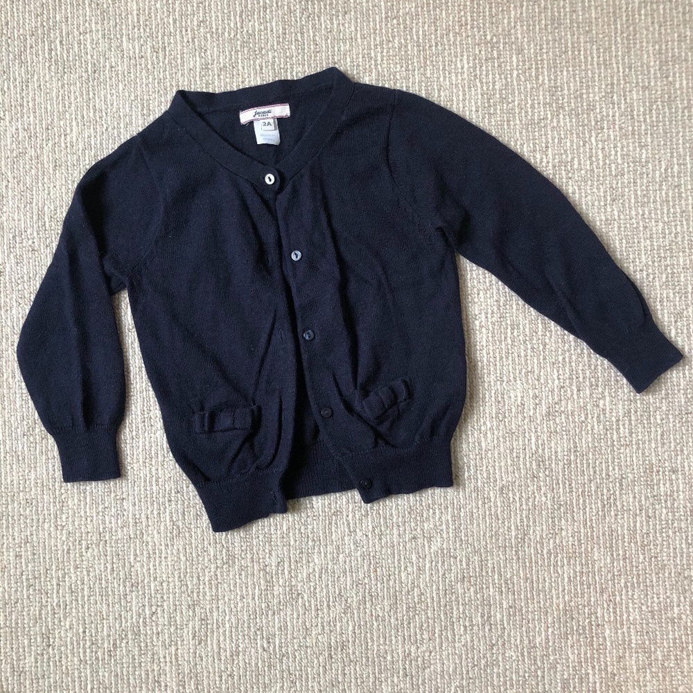 2Y Jacadi Navy Girls Cardigan